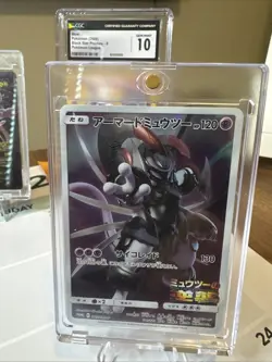 Pokemon TCG Armored Mewtwo Holo Rare Black Star Promo Card SM228 - Image 1