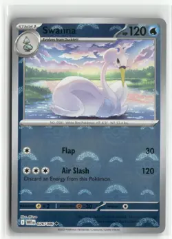 Swanna Poke Ball Pattern 026/086 Holo White Flare Pokemon TCG NM - Image 1
