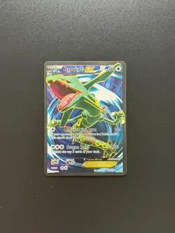 Pokemon TCG Rayquaza EX 104/108 Roaring Skies Ultra Rare Full Art Holo - Image 1