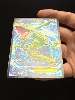 Pokemon TCG Rayquaza EX 104/108 Roaring Skies Ultra Rare Full Art Holo - Image 3