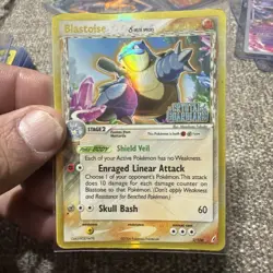 Pokemon TCG Blastoise 2/100 Crystal Guardians Reverse Holo Rare Stamped - Image 1