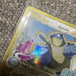 Pokemon TCG Blastoise 2/100 Crystal Guardians Reverse Holo Rare Stamped - Image 4