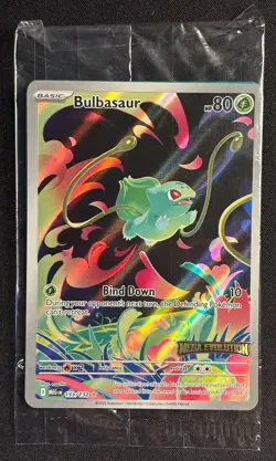 Bulbasaur 133/132 - 🌊 Stamped Promo Mega Evolution Pokemon TCG 🖤 - SEALED - Image 1