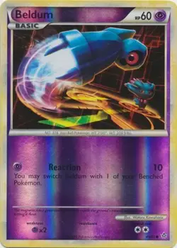 Beldum - 44/95 - Common - Reverse Holo NM, English Pokemon Unleashed - Image 1
