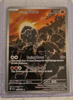 2023 Pokemon Paldean Tauros 218/193 Sv02: Paldea Evolved Holo 🌟 - Image 1