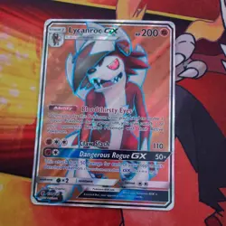 Lycanroc GX (Full Art) 138/145 Holo Ultra Rare Guardians Rising Pokemon NM - Image 1