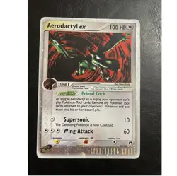 Pokemon Aerodactyl ex 94/100 EX Sandstorm 100 HP Ultra Rare Holo English 2003 - Image 1