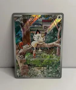Meowth 106/094 Phantasmal Flames Pokemon TCG Illustration Rare English NM - Image 1