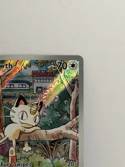 Meowth 106/094 Phantasmal Flames Pokemon TCG Illustration Rare English NM - Image 3