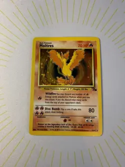 Moltres 12/62 - Fossil Set - Holo Rare - 1999 Pokemon WOTC - NM/LP ✨ - Image 3