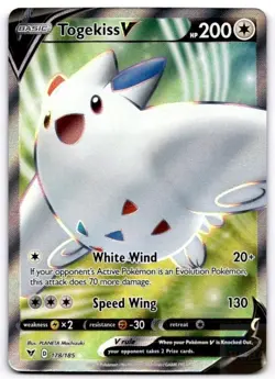 Togekiss V 178/185 Ultra Rare Vivid Voltage Pokemon Holo Near Mint - Image 1