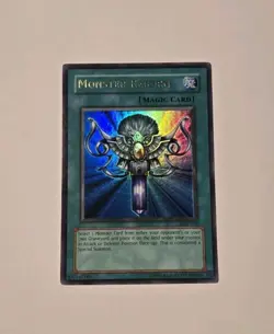 Yugioh Monster Reborn LOB-118 Ultra Rare Vintage LP - Image 1