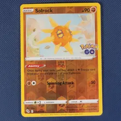 Solrock 039/078 - Pokemon GO - Uncommon Reverse Holo Pokemon Card - NM - Image 1