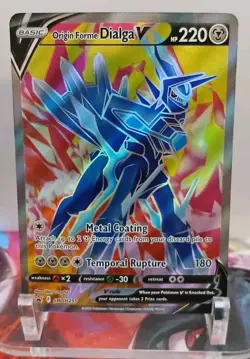 Origin Forme Dialga V SWSH255 Sword & Shield Black Star Promo Card Holo NM - Image 1