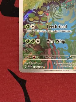 Ivysaur Holo Illustration Rare Card 167/165 SV Scarlet & Violet 151 Series - Image 2