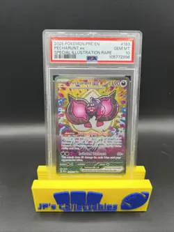 2025 POKEMON PRE EN-PRISMATIC EVOLUTIONS #163 PECHARUNT EX SIR PSA 10 - Image 1