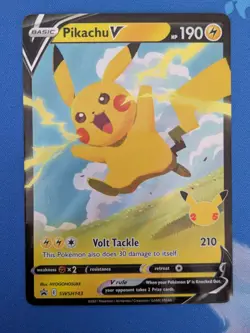 Pikachu V SWSH143 - Celebrations Black Star Promo - Pokemon TCG Card NM - Image 1