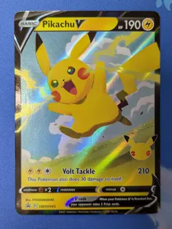 Pikachu V SWSH143 - Celebrations Black Star Promo - Pokemon TCG Card NM - Image 3