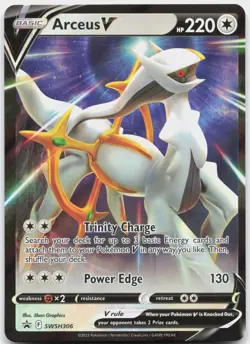 Arceus V SWSH306 Holo Promo Sword & Shield Promo Pokemon Near Mint - Image 1
