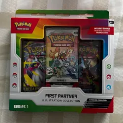 Pokemon First Partner Illustration Series 1 Box Promo English, Sealed - Image 1