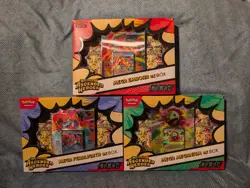 Pokemon TCG Ascended Heroes Mega EX Box Emboar, Feraligatr & Meganium Rips/Dents - Image 1