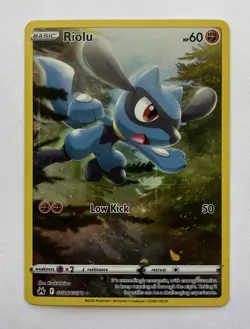 Riolu GG26/GG70 Holo Crown Zenith Galarian Gallery Pokemon NM - Image 1