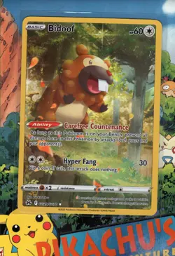 Pokemon TCG Bidoof GG29/GG20 Crown Zenith: Galarian Gallery Holo NM/M - Image 1