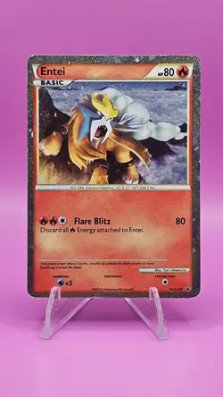 Entei HGSS20 Promo HeartGold SoulSilver Pokemon Card Holo Foil Rare Shiny LP - Image 1