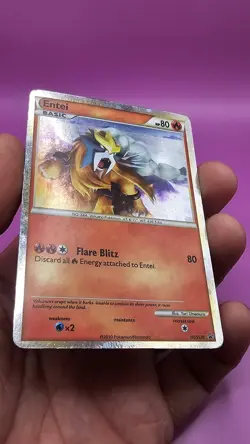 Entei HGSS20 Promo HeartGold SoulSilver Pokemon Card Holo Foil Rare Shiny LP - Image 5