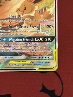 Pokemon TCG Sun And Moon Snorlax And Eevee GX #SM169 NM - Image 3