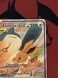 Pokemon TCG Sun And Moon Snorlax And Eevee GX #SM169 NM - Image 4