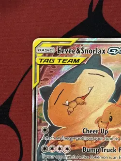 Pokemon TCG Sun And Moon Snorlax And Eevee GX #SM169 NM - Image 5