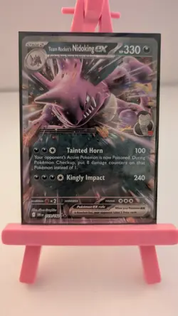 119/182 Team Rocket's Nidoking EX Destined Rivals Pokemon - Image 1