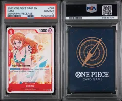 2022 ONE PIECE SUPER PRE RELEASE ST01-007 NAMI PSA 10 GEM MINT - Image 2