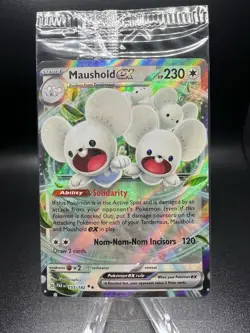Maushold ex - 155/182 - Pokemon Paradox Rift Ultra Rare Card NM SEALED - Image 1