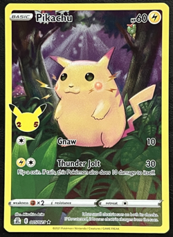 Pikachu 005/025 - SWSH Celebrations 25th Anniversary - Pokemon TCG Card NM - Image 1