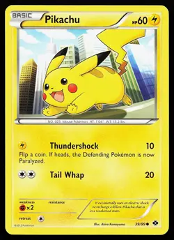 Pikachu 39/99 Common Next Destinies Pokemon Card - Image 1