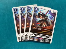 Sealsdramon EX3-049 Playset Draconic Roar Digimon Card Game x4 - Image 1