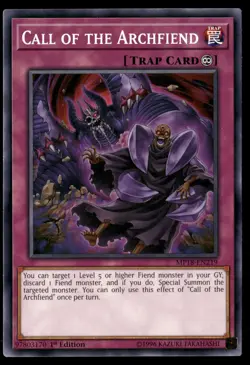 Call of the Archfiend MP18-EN219 Common / Short Print Yu-Gi-Oh 1st Edition NM - Image 1