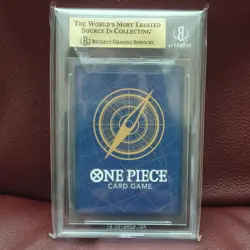 Bandai One Piece Monkey D. Luffy P-001 Super Pre-Release Foil Promo BGS 10 - Image 2