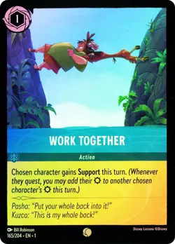 Lorcana FOIL Work Together (Misprinted Version) - The First Chapter # 165 - Image 1