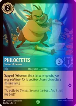 Lorcana Philoctetes - Trainer of Heroes (156/216) The First Chapter LP FOIL - Image 1