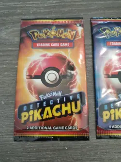 Pokemon TCG Detective Pikachu 4 Card Sealed Booster Pack & 2 Card Pack - Image 3