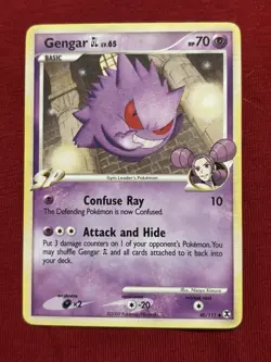 Gengar GL 40/111 Pokemon Rising Rivals 2009 Pokemon Card MP - Image 1