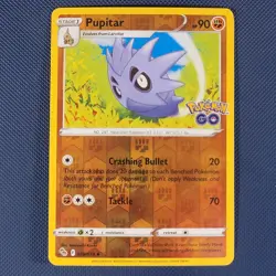 Pupitar 038/078 - Pokemon GO - Uncommon Reverse Holo Pokemon Card - NM - Image 1