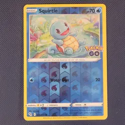 Squirtle 015/078 - Pokemon GO - Common Reverse Holo Pokemon Card - NM - Image 1