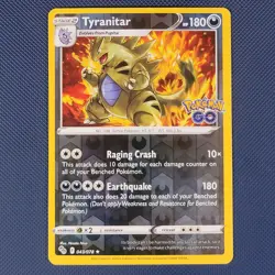 Tyranitar 043/078 - Pokemon GO - Rare Reverse Holo Pokemon Card - NM - Image 1