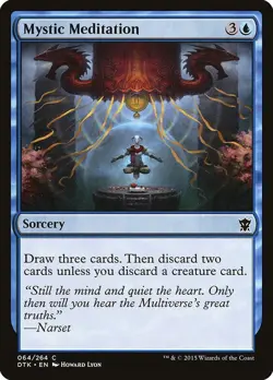 Magic the Gathering MTG Mystic Meditation Dragons of Tarkir DTK 064/264 C NM/M - Image 1