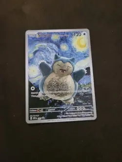 Pokemon Snorlax Starry Night Fanart Card - Image 1
