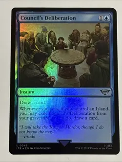 MTG Lord of the Rings Council's Deliberation Foil 0046 NM - Image 1